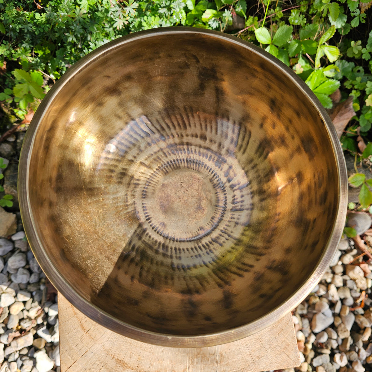 Full moon singing bowl ø 22.5 cm in Bb 432 Hz