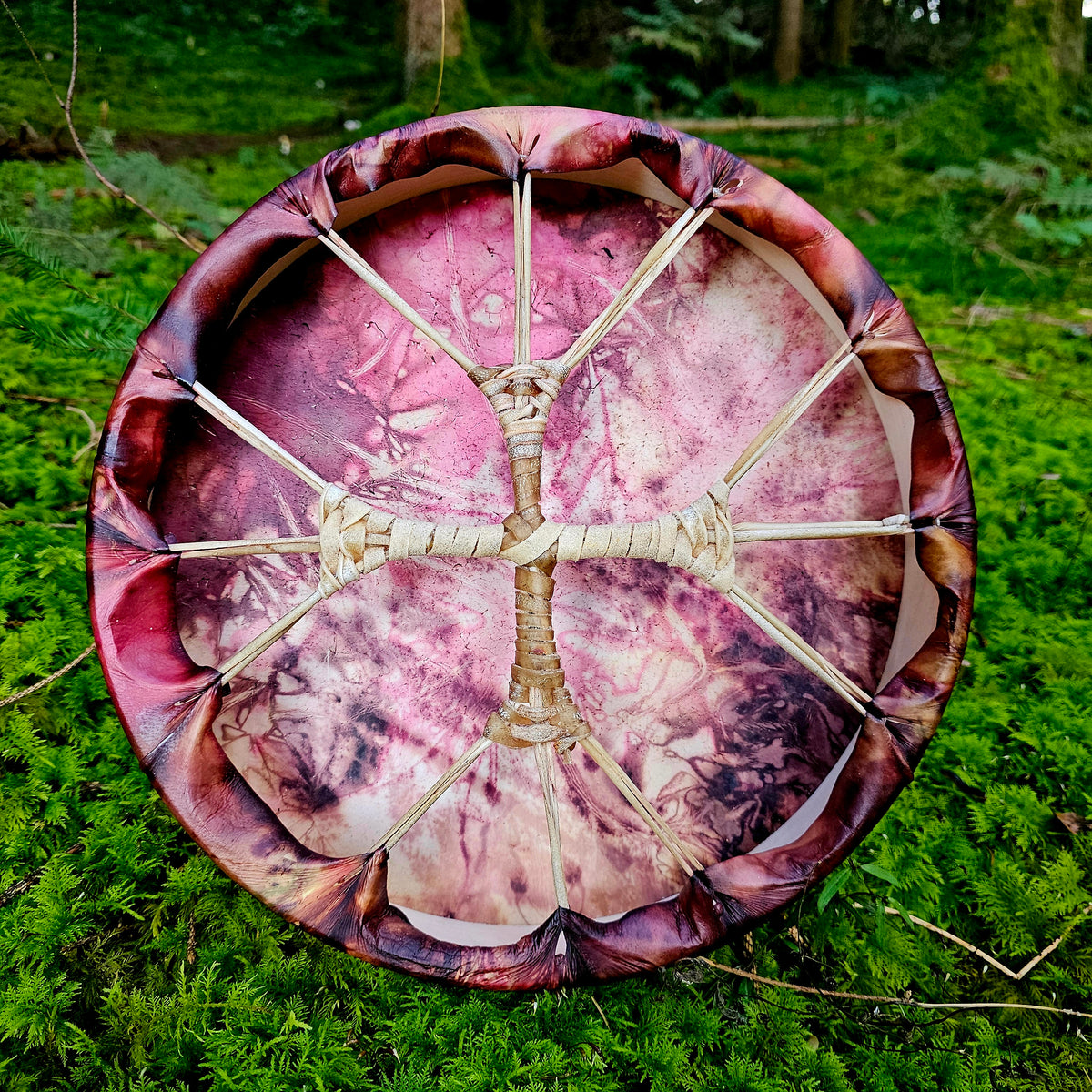 Ritual drum ø 30 cm - deer colored