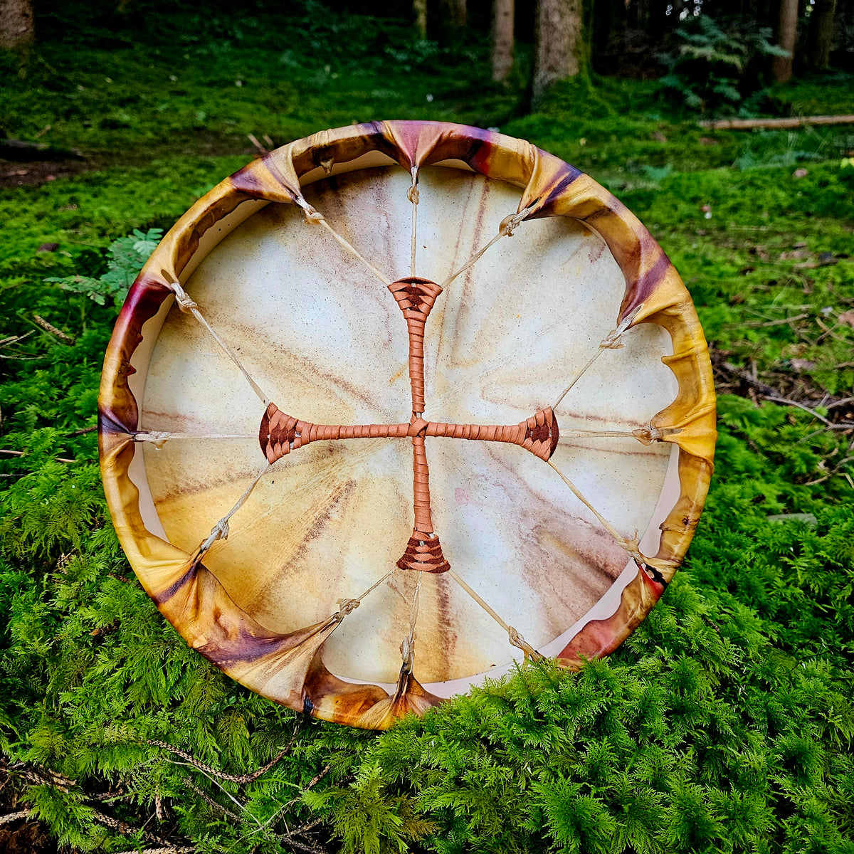 Ritual drum ø 30 cm - deer colored