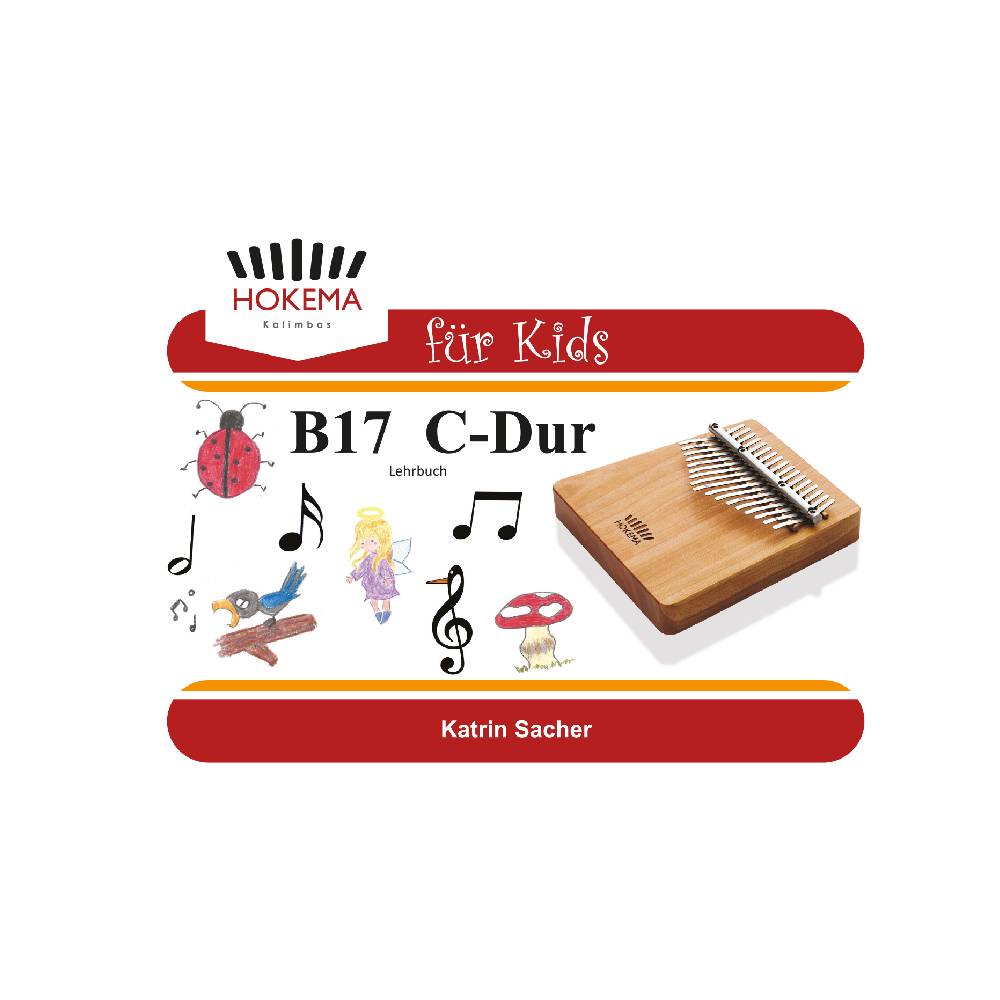 Textbook for Kids - Kalimba B17 (orange)