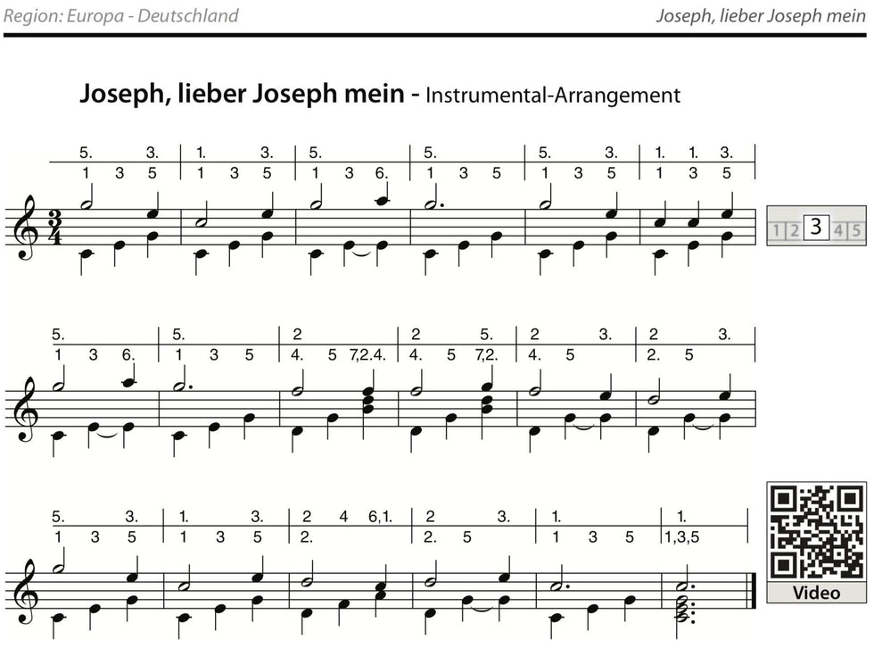 Conny Sommer - &quot;Christmas carols from all over the world&quot; for kalimba (17 notes, C major)