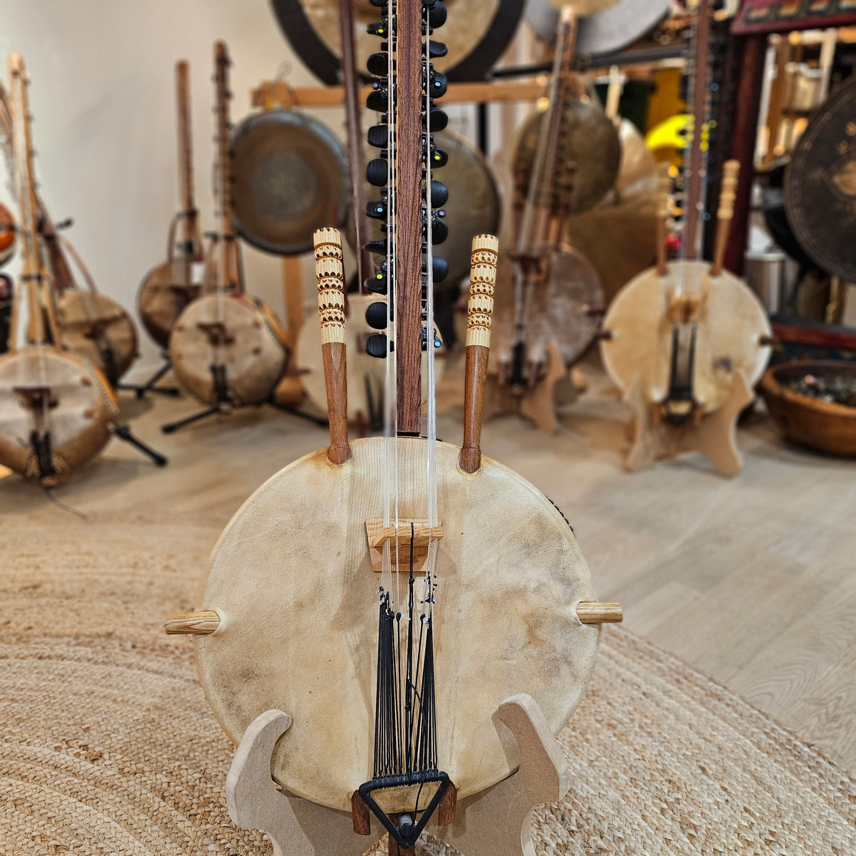 Profi Kora - mit Halbtönen - Mandingue Stimmung | Saiteninstrumente | Kora N&#39;Goni | Dunum.ch