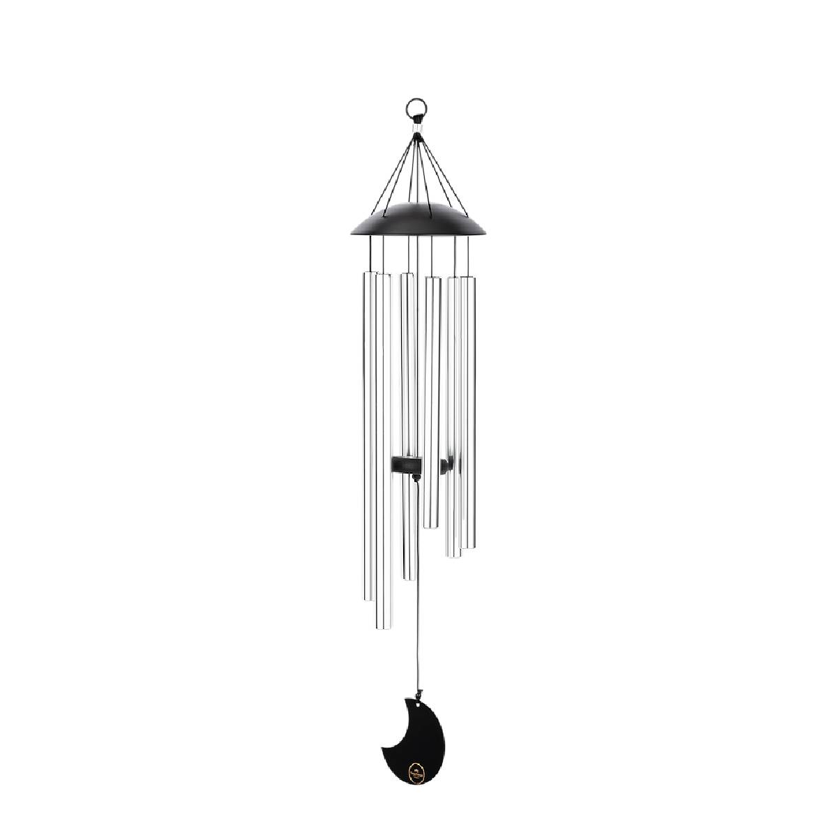 Mond Meditations Windspiele - Silber - Outdoor 80 cm | Koshi, Glocken &amp; Gong | Windspiele | Dunum.ch