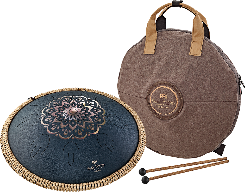 Octave Steel Tongue Drum - D Amara - Blumendesign | Handpan | Dunum.ch