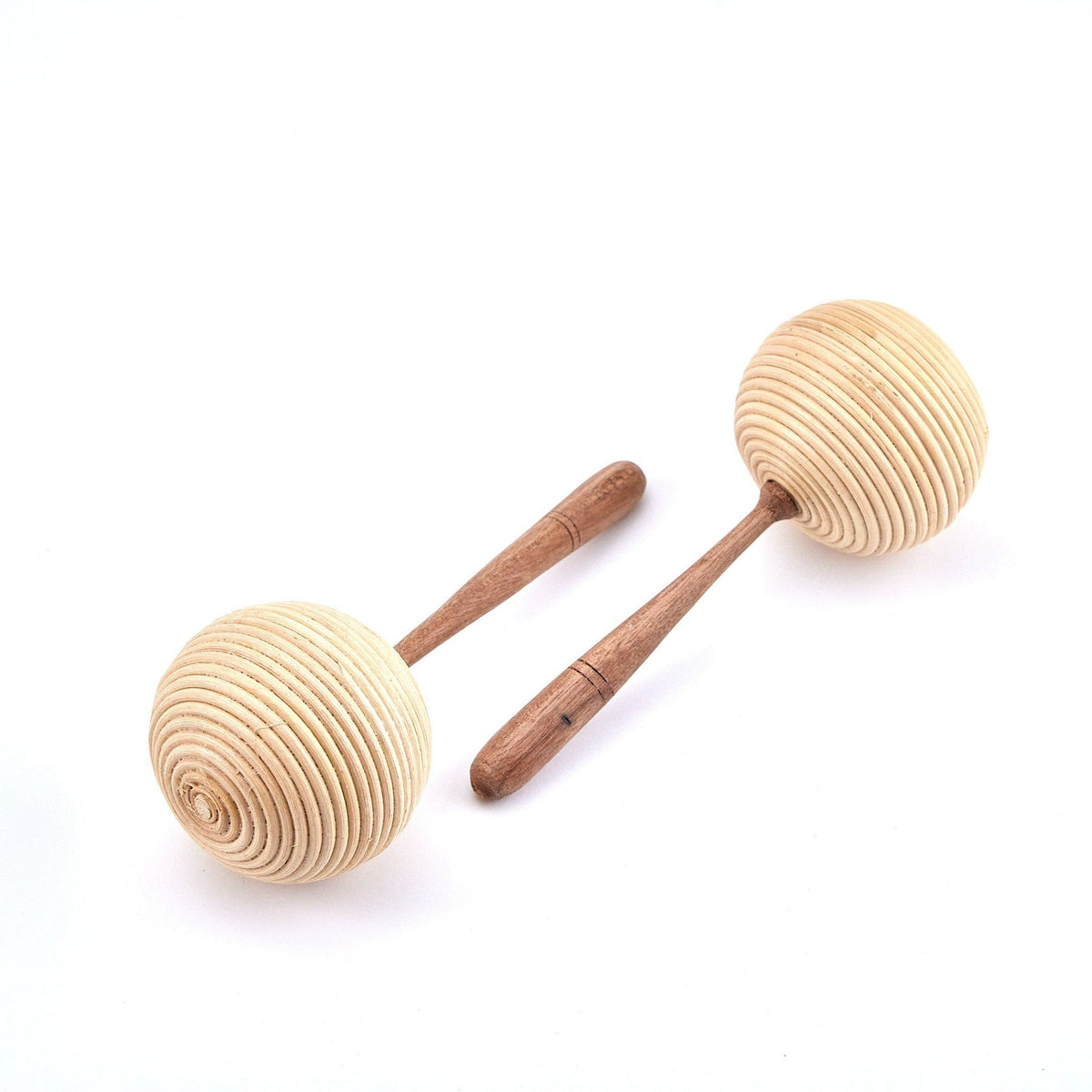 Rattan Maracas Gross | Musikinstrumente für Gross &amp; Klein | Klangeffektinstrumente | Dunum.ch