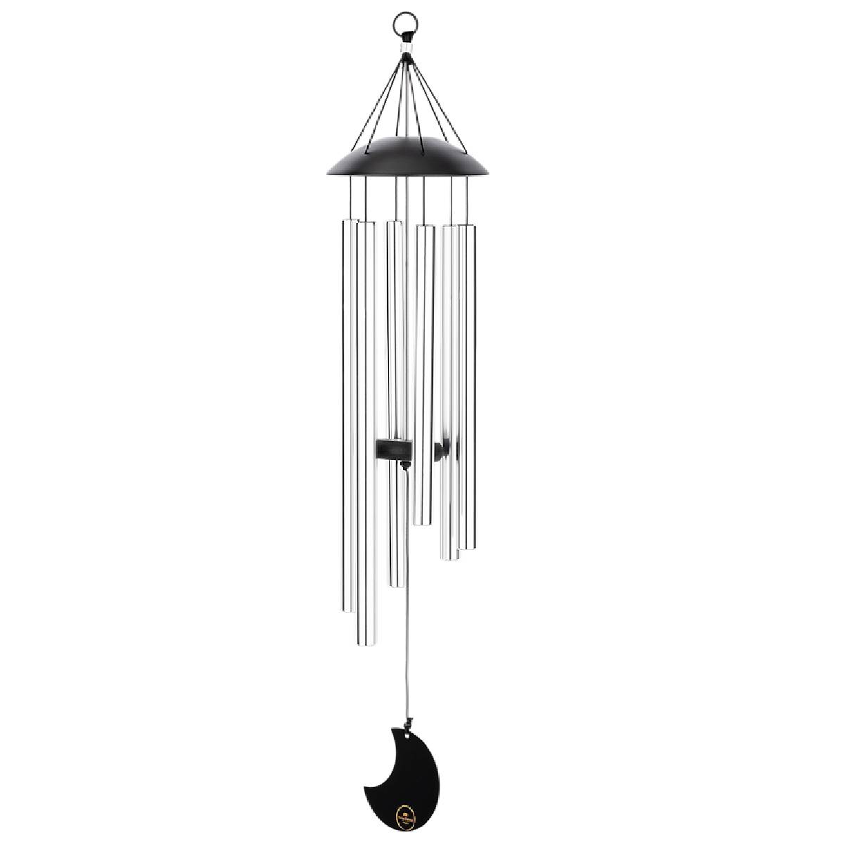 Mond Meditations Windspiele - Silber - Outdoor 110 cm | Koshi, Glocken &amp; Gong | Windspiele | Dunum.ch